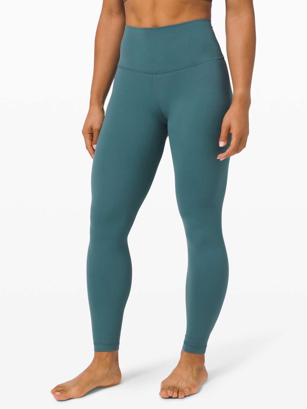 Lululemon Align Pant II 25" Inseam Desert Teal Blue High Rise Leggings EUC Sz 4